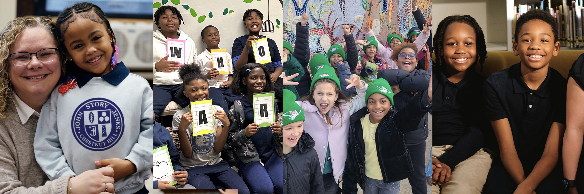 Students at John S. Jenks Academy for the Arts and Sciences